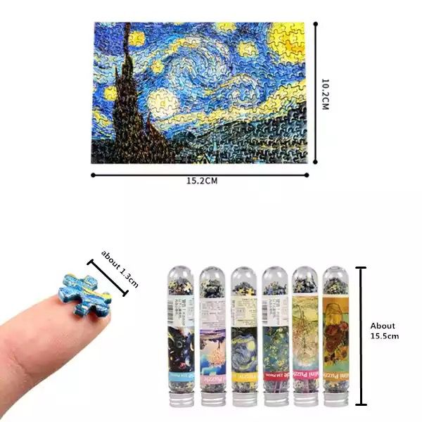 Mini Rompecabezas Van Gogh Noche Estrellada S. Ródano 234pzs