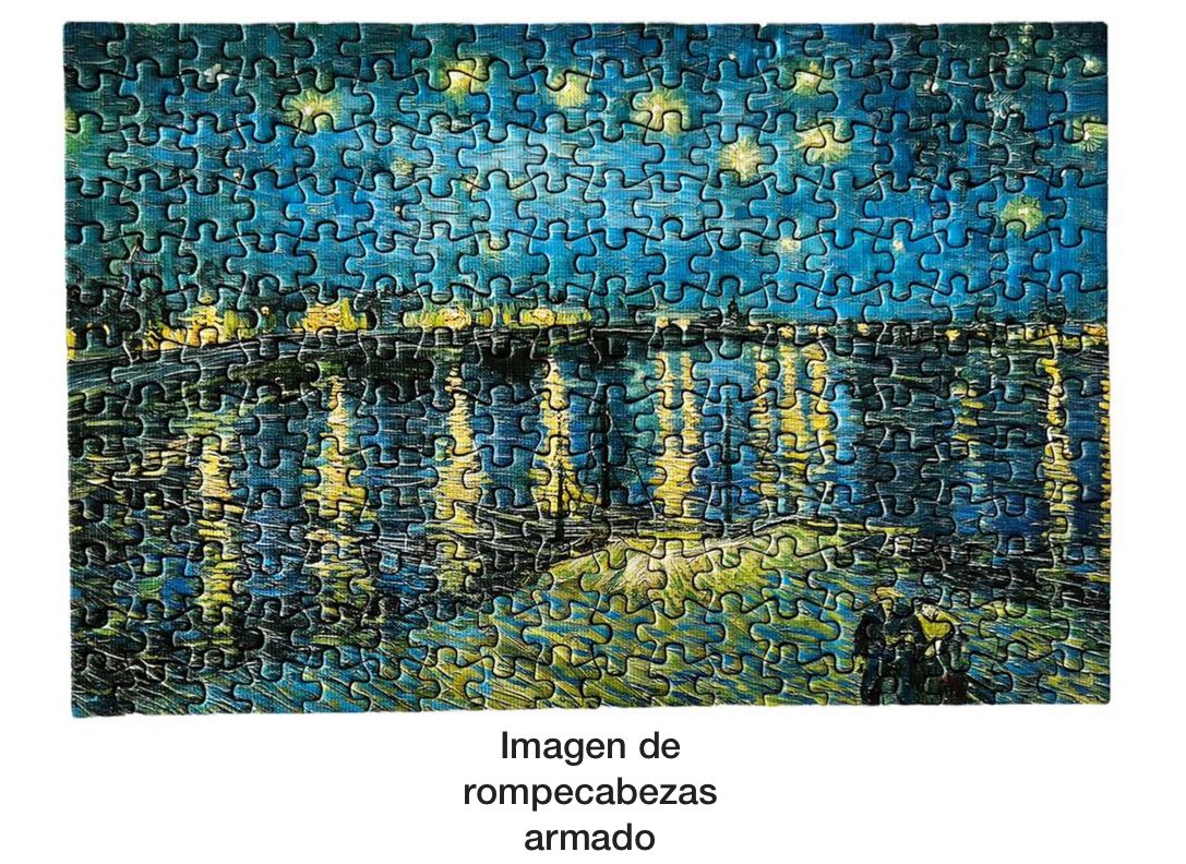 Mini Rompecabezas Van Gogh Noche Estrellada S. Ródano 234pzs