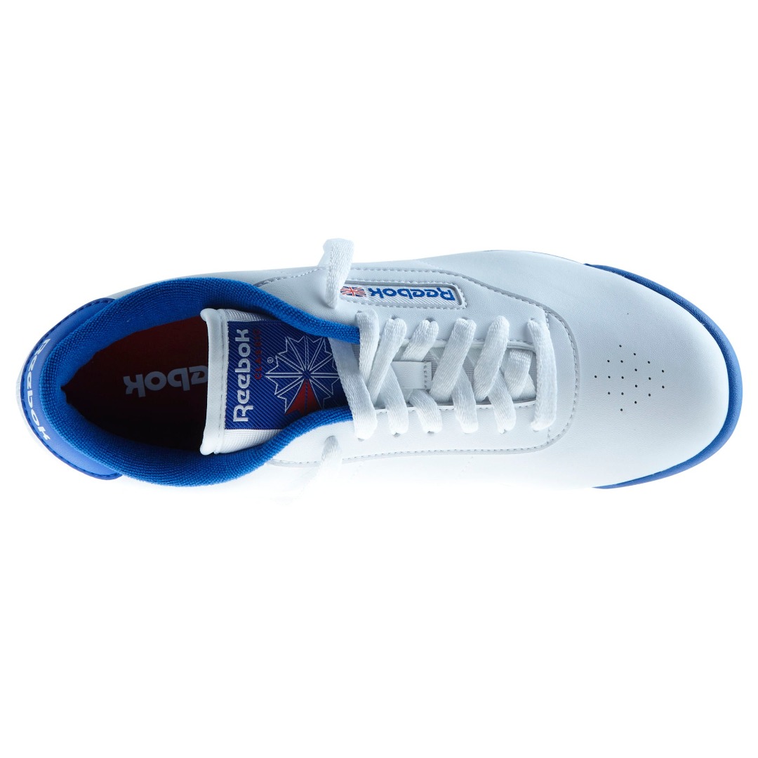 Reebok Princess Blanco Azul Tenis Dama V68529