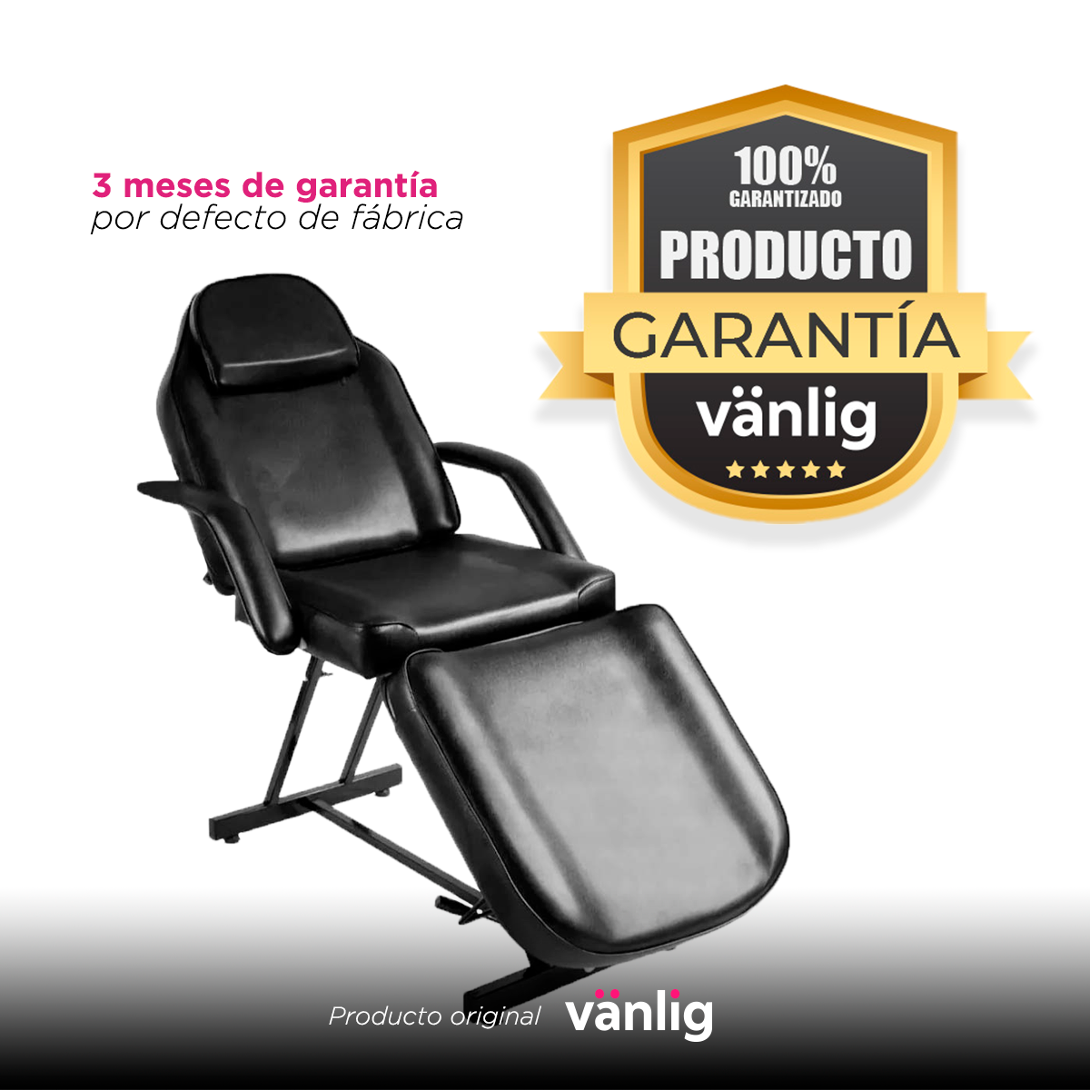 Camilla Thai Negra Silla Masajes Faciales Spa Uñas Belleza VANLIG