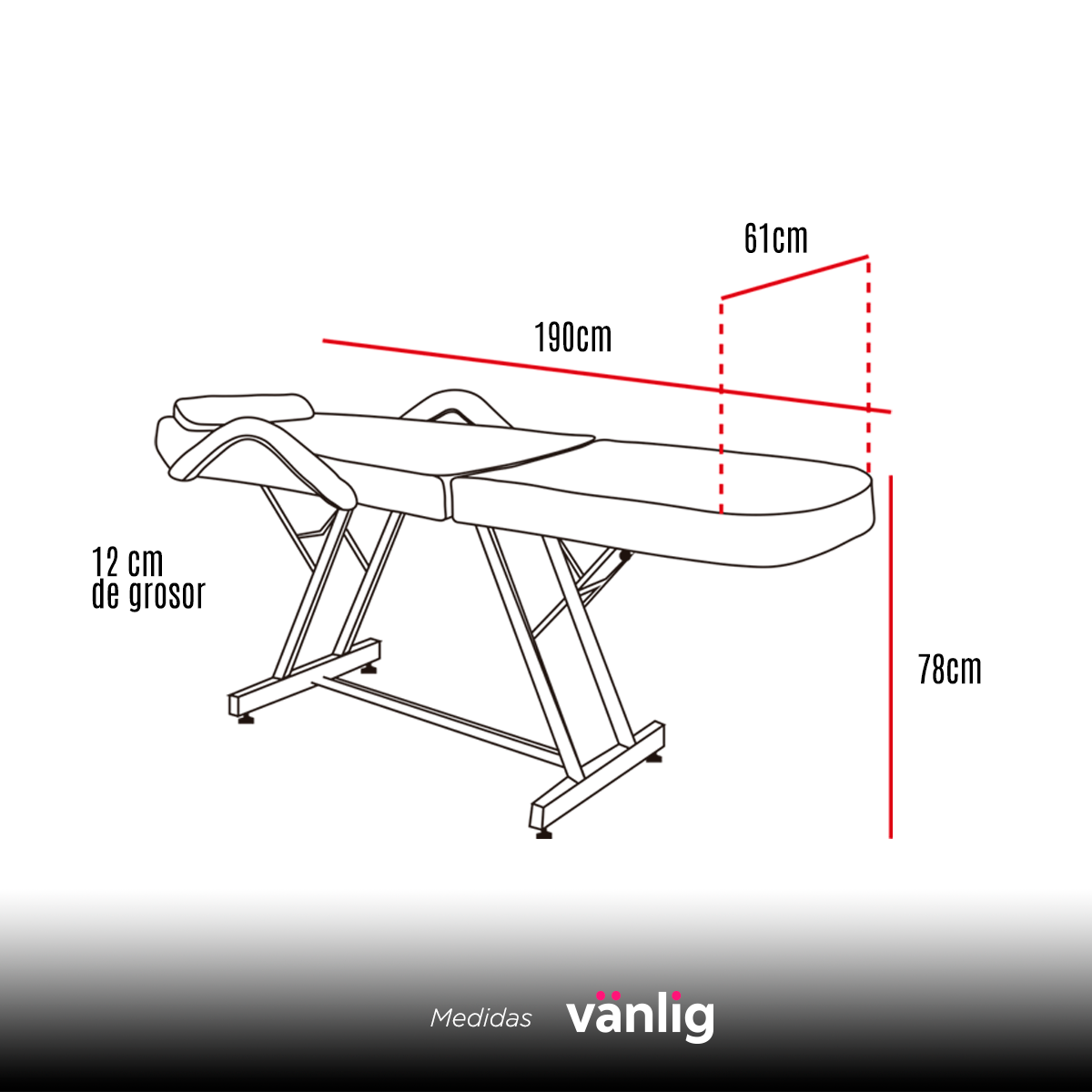 Camilla Thai Negra Silla Masajes Faciales Spa Uñas Belleza VANLIG
