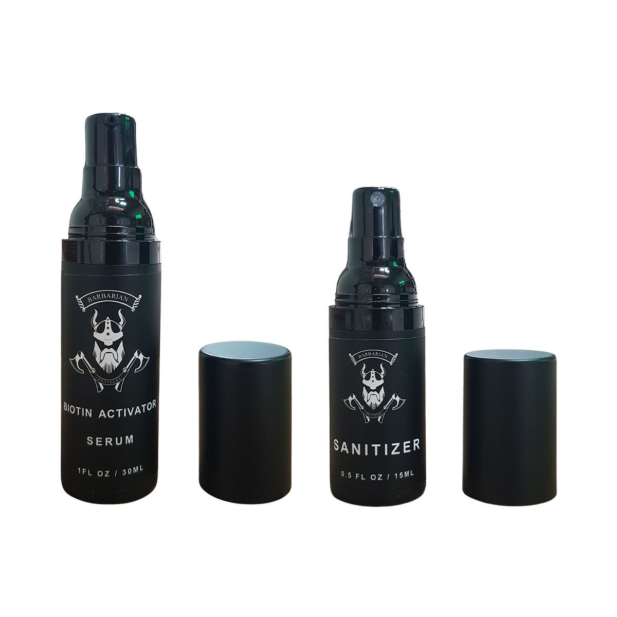 Kit Crecimiento de Barba Serum Biotina + Dermaroller + Sanitizante + Peine