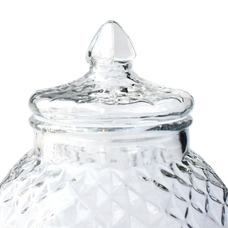 Top Choice 2415-3298 Dispensador Vitrolero de Bebidas Vintage de Vidrio Transparente con Tapa 10L