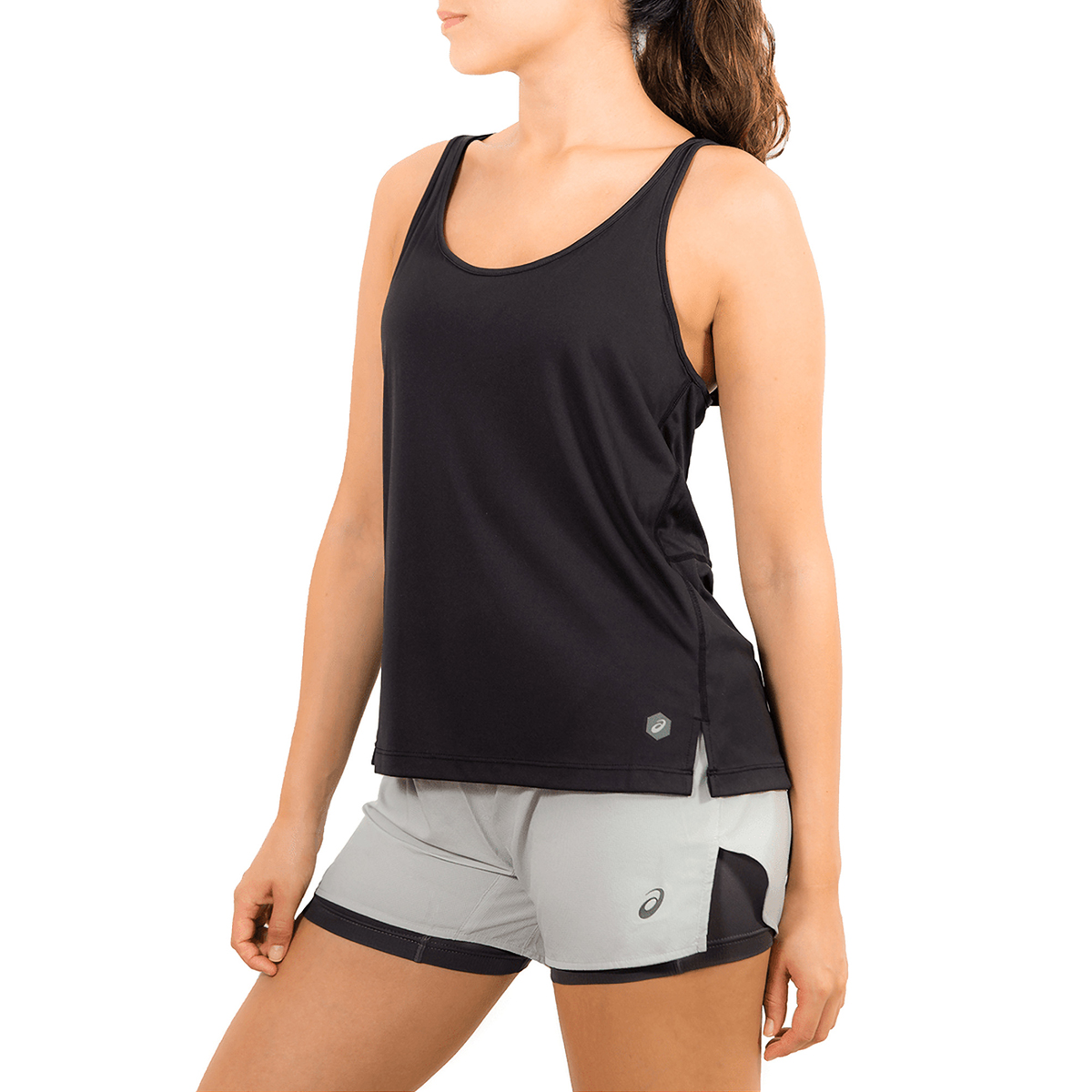 Playera Sin Mangas Asics Mujer Negro Loose Tank 1545380904.