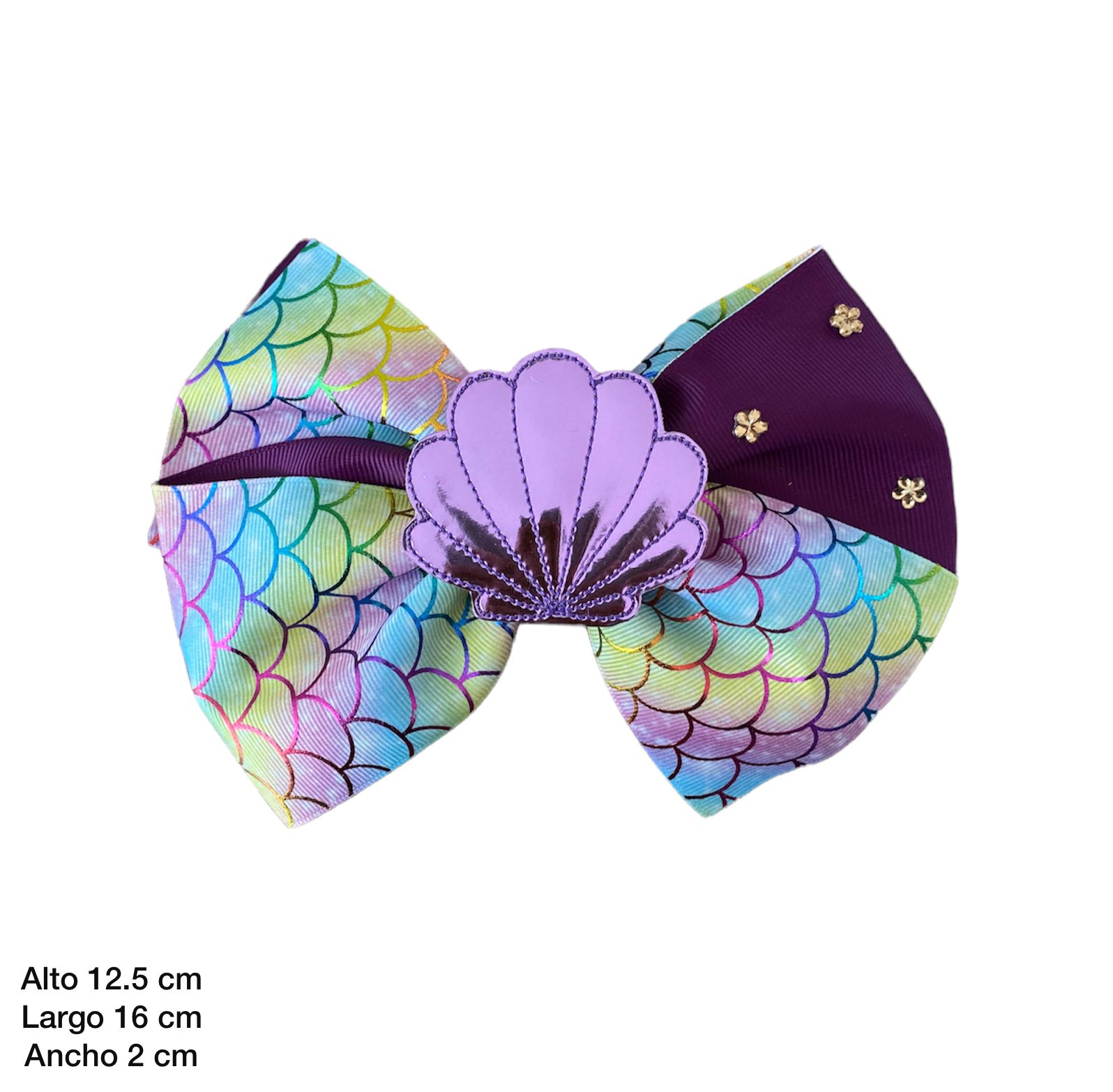 Set De Moños Para Niña Hecho A Mano. Modelo -sirena/dino-