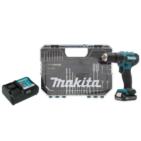 ROTOMARTILLO ATORNILLADOR INALAMBRICO 12 V MAKITA  + ESTUCHE 75 ACC.