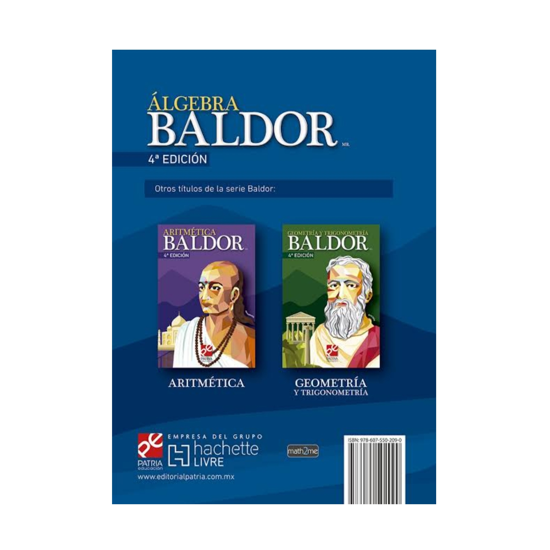 Libro Álgebra (4a Edición) Aurelio Baldor Patria