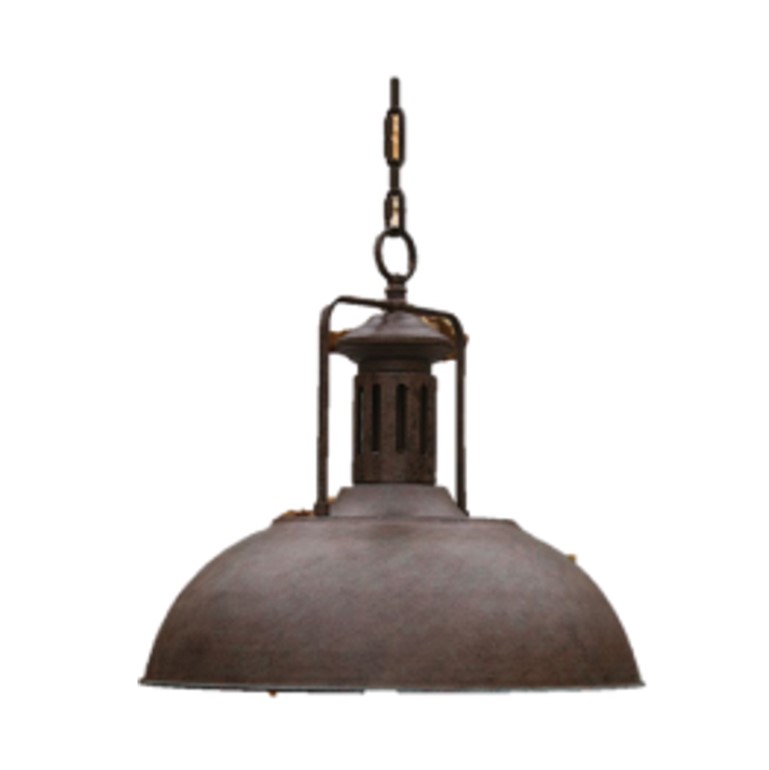 Lámpara Colgante Rusty con Campana LaserandLed LAMP-0116-Café