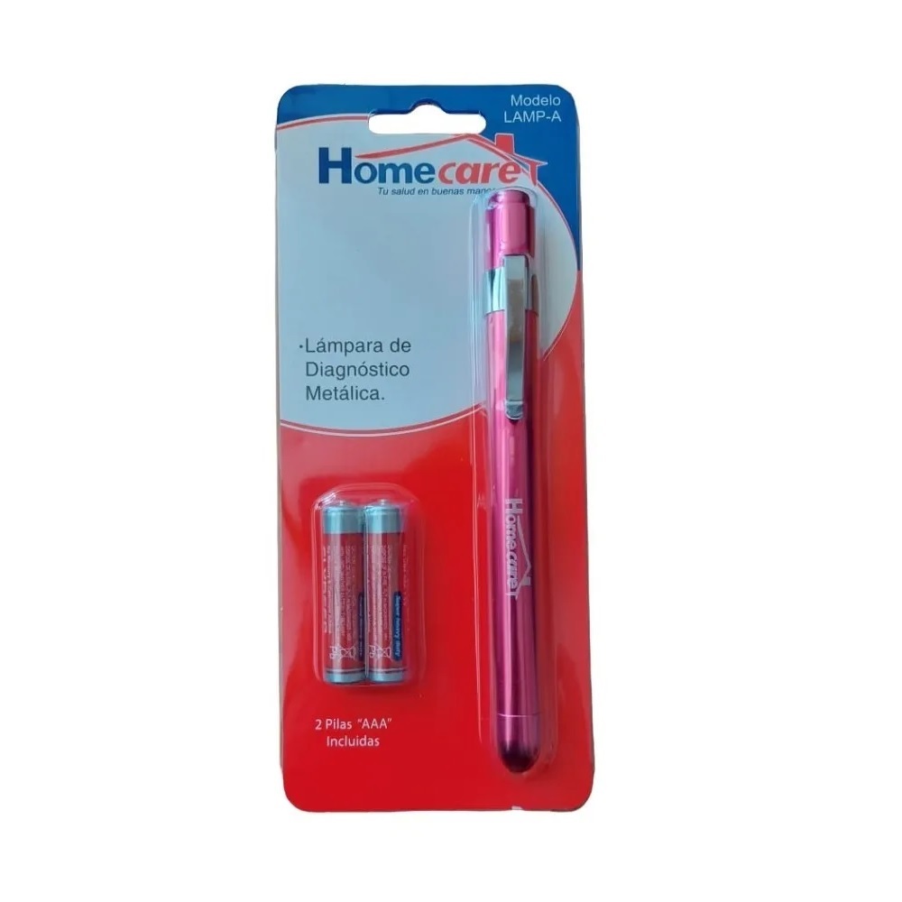 Lámpara Diagnóstico Rosa Uso Médico C/ Pinza Homecare