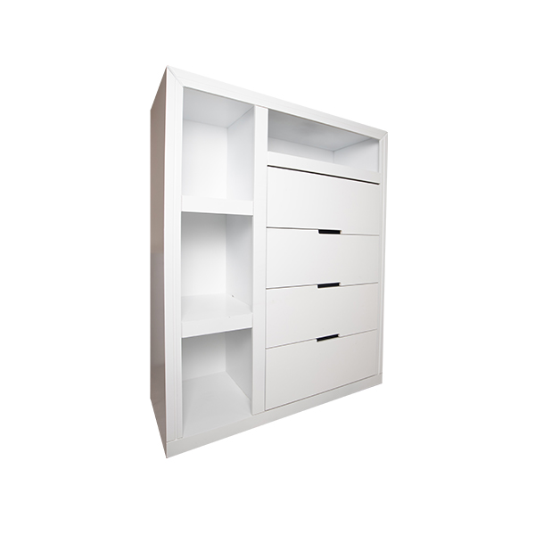 Cajonera moderna color blanco funcional mueble para habitación guardarropa Envió gratis 