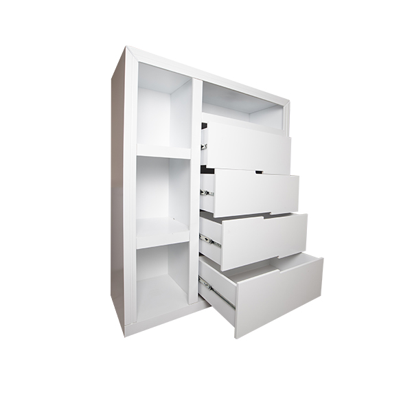 Cajonera moderna color blanco funcional mueble para habitación guardarropa Envió gratis 