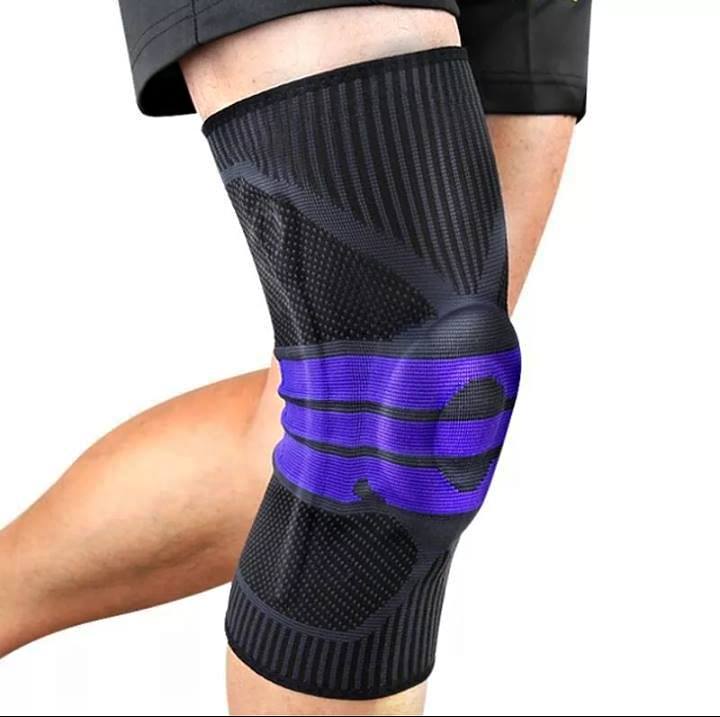 Rodillera con almohadilla de gel viscoelástica y varillas laterales