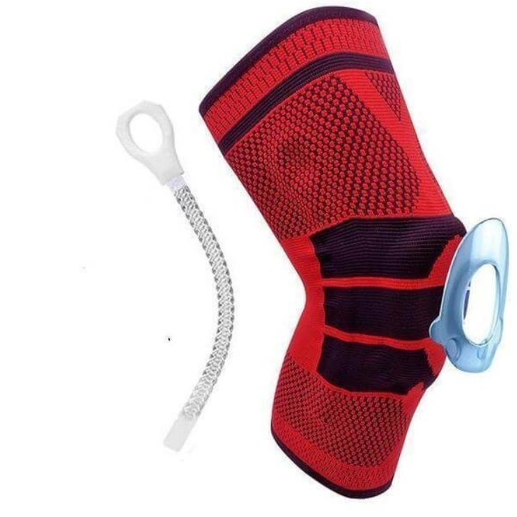 Rodillera con almohadilla de gel viscoelástica y varillas laterales