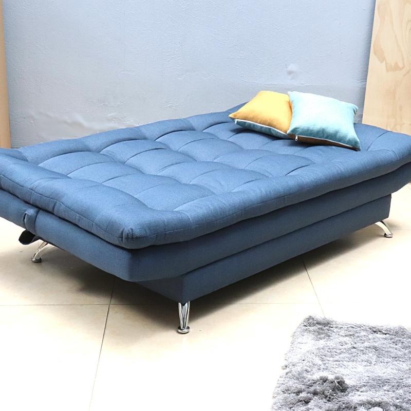 Sofá Cama Azul Moderno 3 Posiciones.