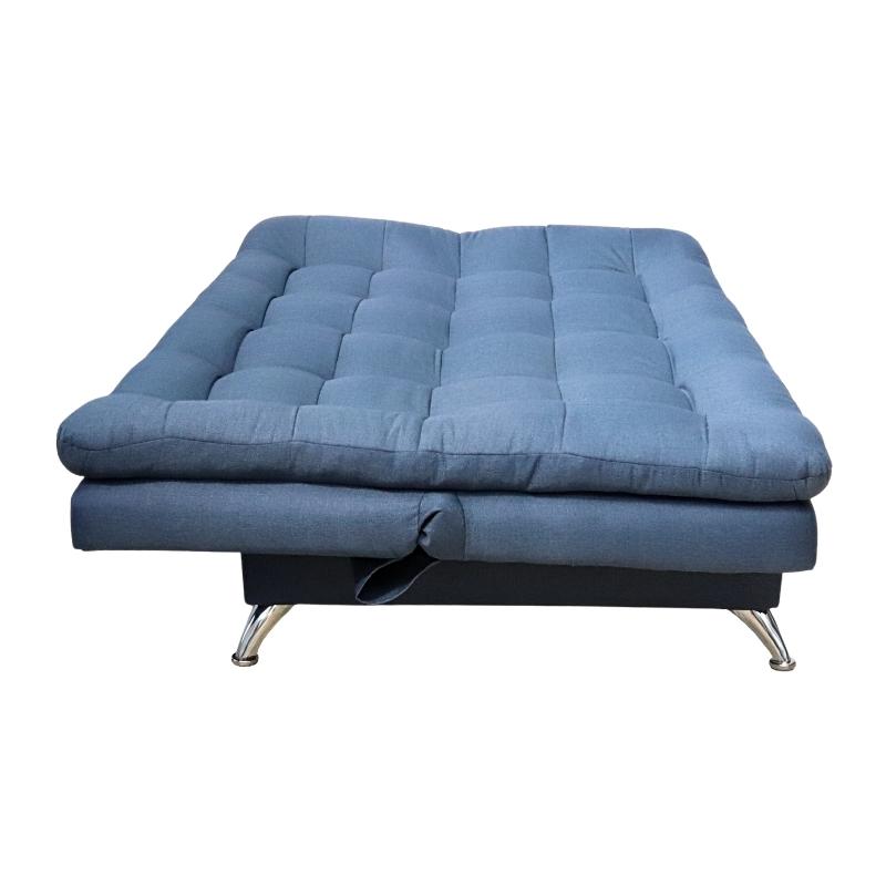 Sofá Cama Azul Moderno 3 Posiciones.