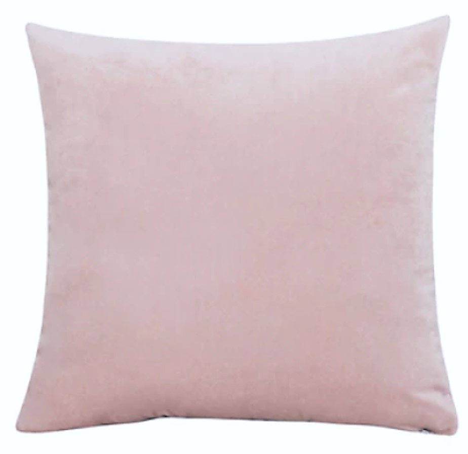 Juego 3 Fundas para Cojín Decorativo Velvet Rosa, Decoración Bailarina Ballet