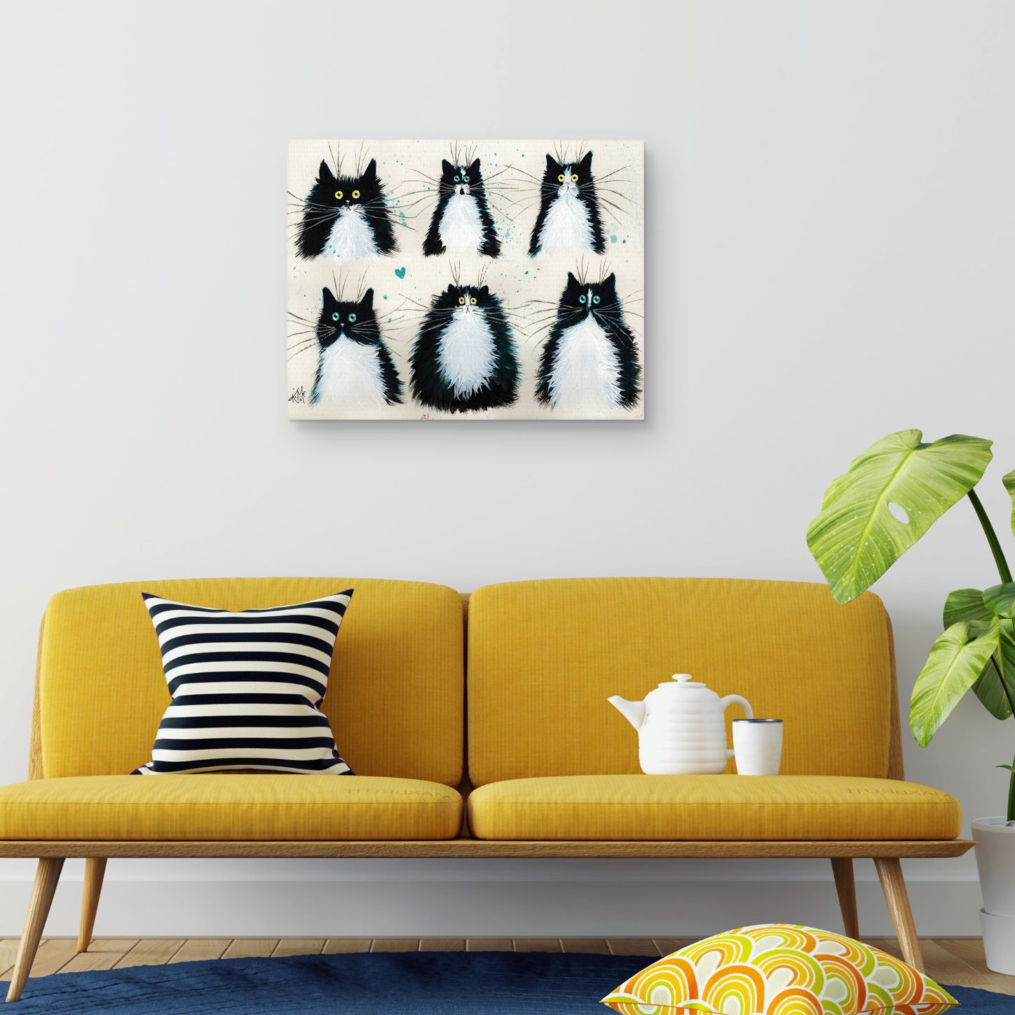 Cuadro decorativo Esmoquin Gatos