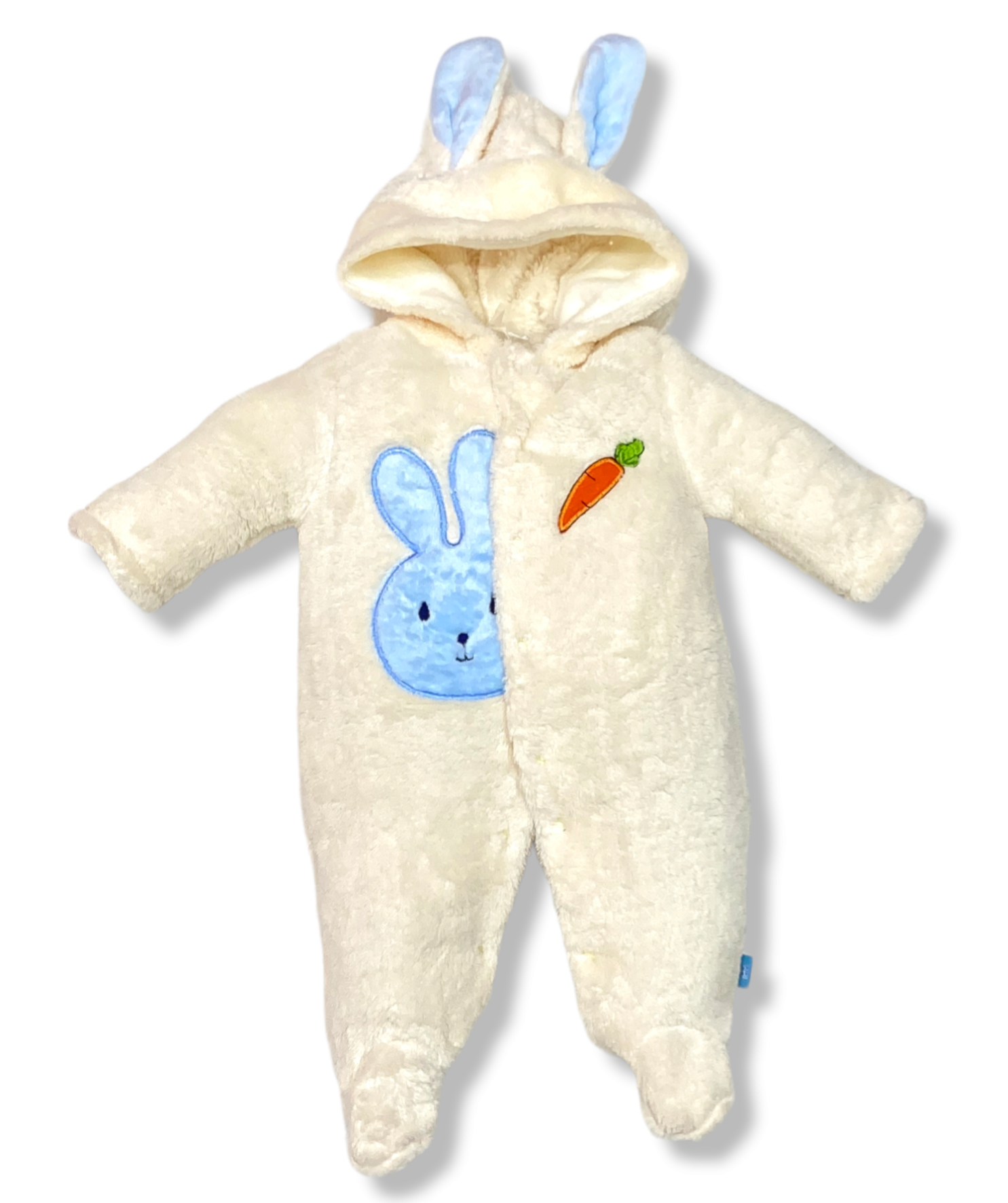Mameluco Comando Forro Polar Conejito Para Bebés 0 A 9 Meses