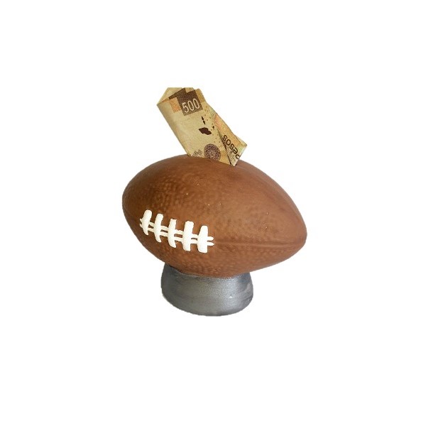 alcancia en forma de balon de futbol americano