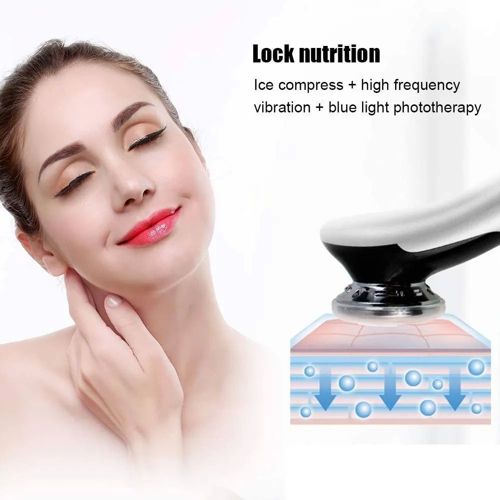 Masajeador Facial Instrumento Multifuncional Con Frío Calor