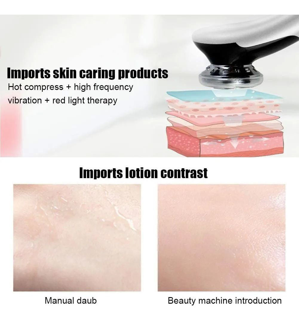 Masajeador Facial Instrumento Multifuncional Con Frío Calor