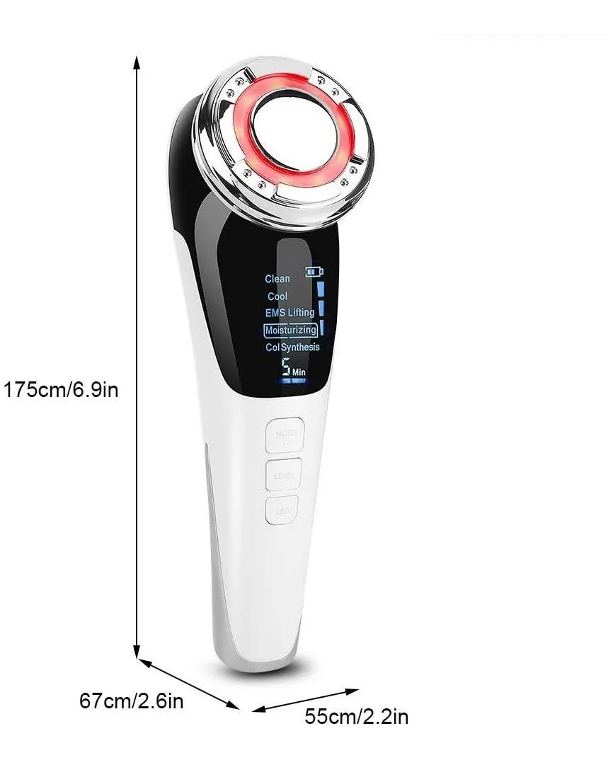 Masajeador Facial Instrumento Multifuncional Con Frío Calor