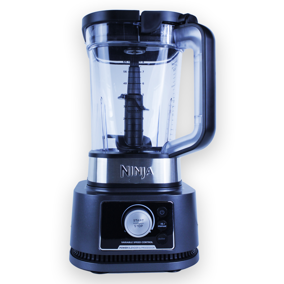 Ninja foodi licuadora con procesador 1200w control de velocidad ajustable con opción de pulso hasta 6 programas pre-cargados con el sistema iq (reacondicionado)