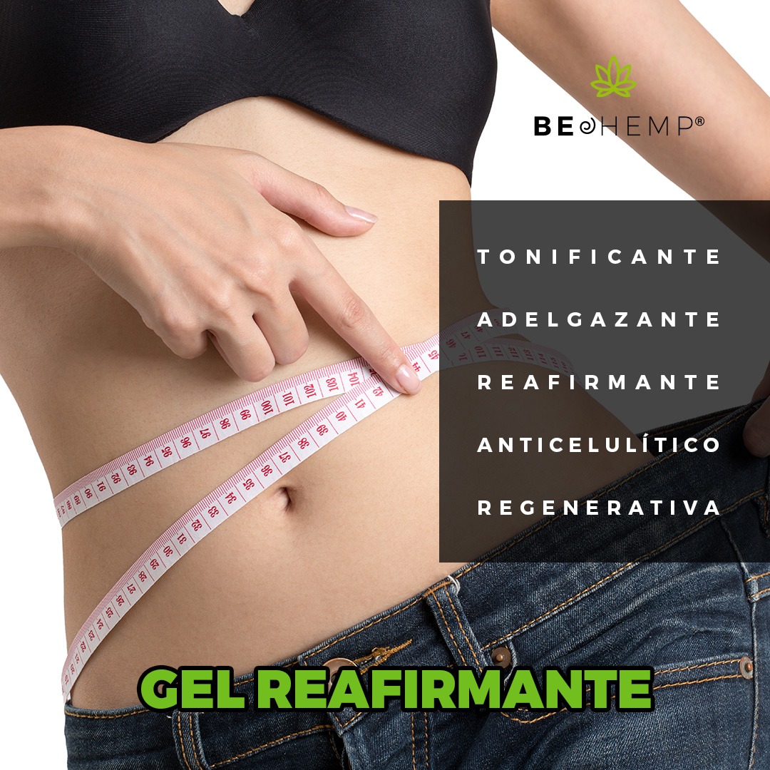 Gel reductor quema grasa y reafirmante de menta y cafeína 500 g Beohemp
