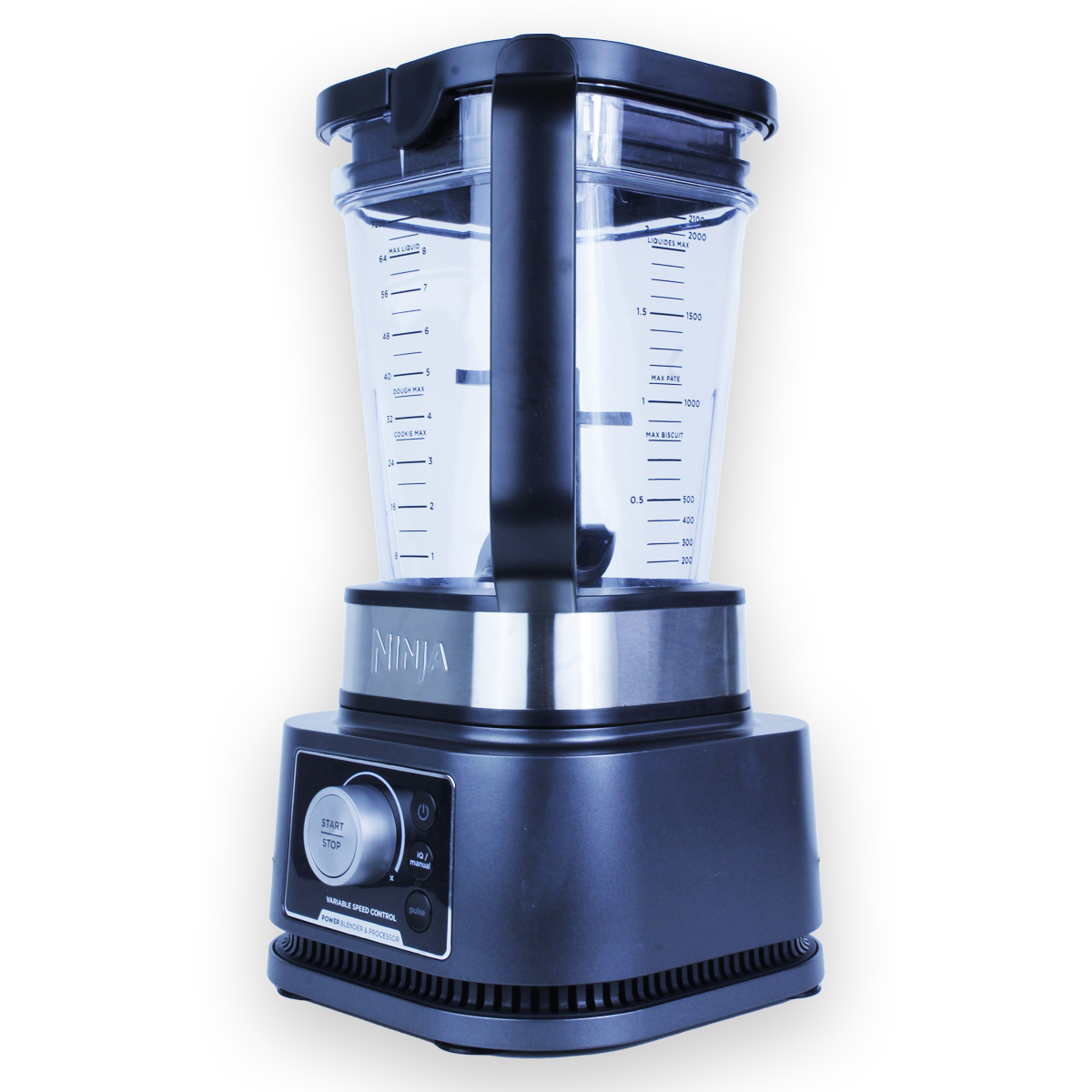 Ninja foodi licuadora con procesador 1200w control de velocidad ajustable con opción de pulso hasta 6 programas pre-cargados con el sistema iq (reacondicionado)