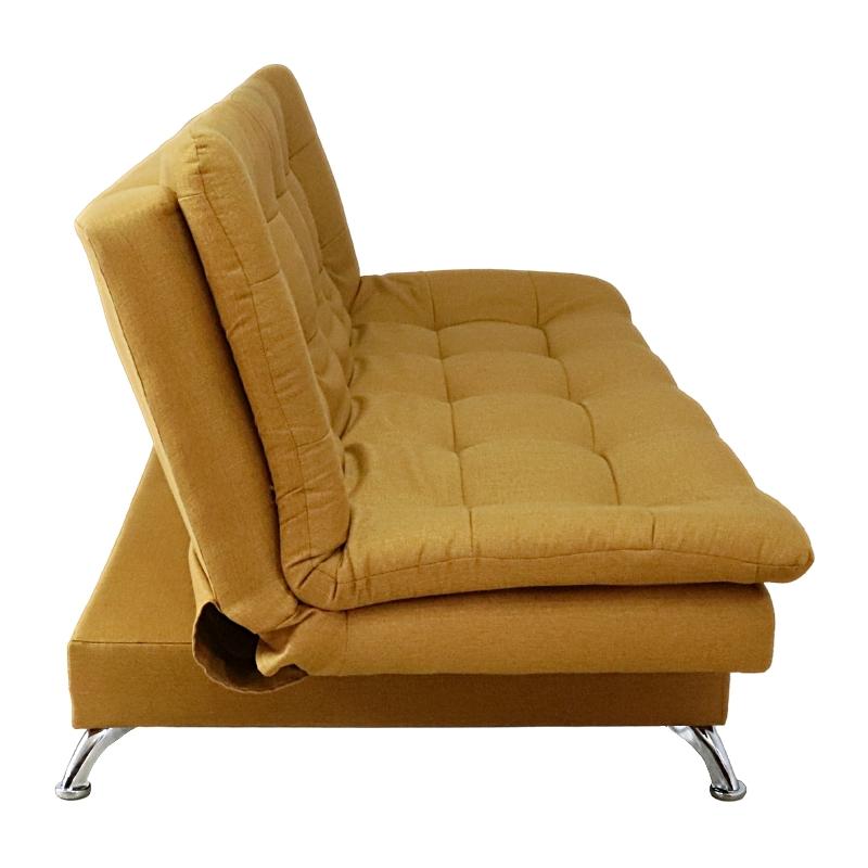 Sofá Cama Mostaza Matrimonial 3 Posiciones