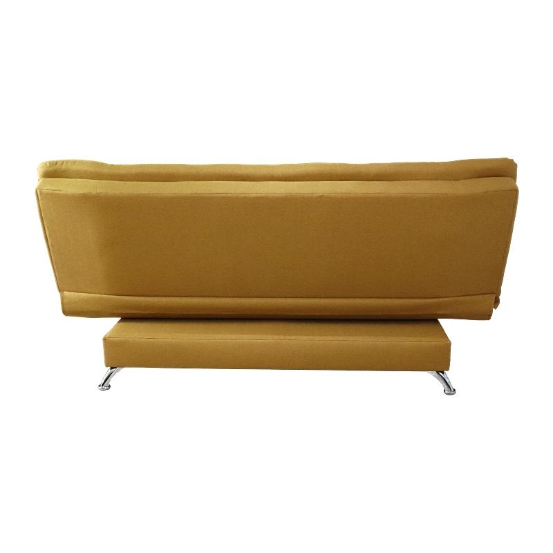 Sofá Cama Mostaza Matrimonial 3 Posiciones