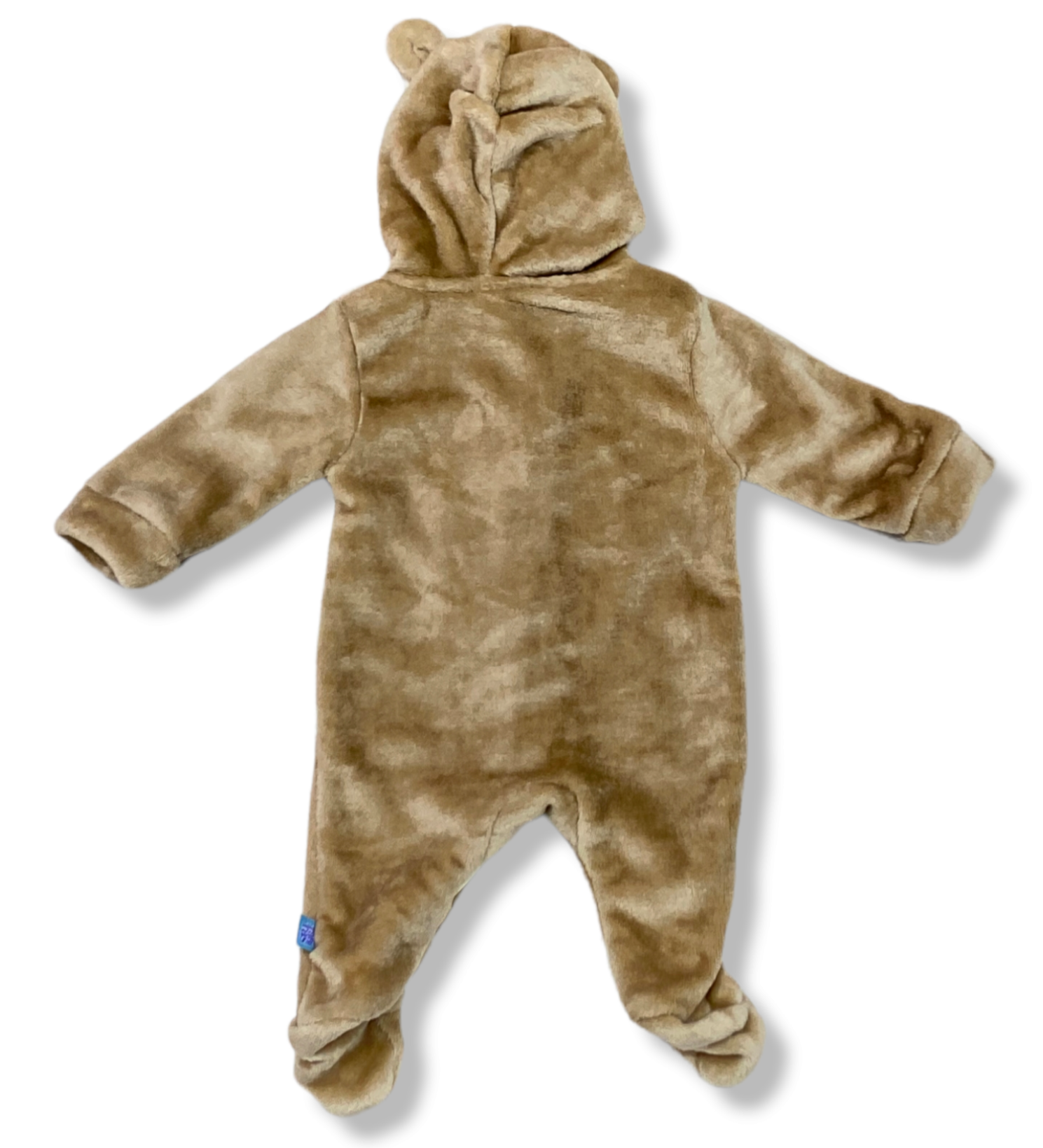Mameluco Afelpado Y Suavecito Cara Osito Para Bebés 0 A 9 Meses
