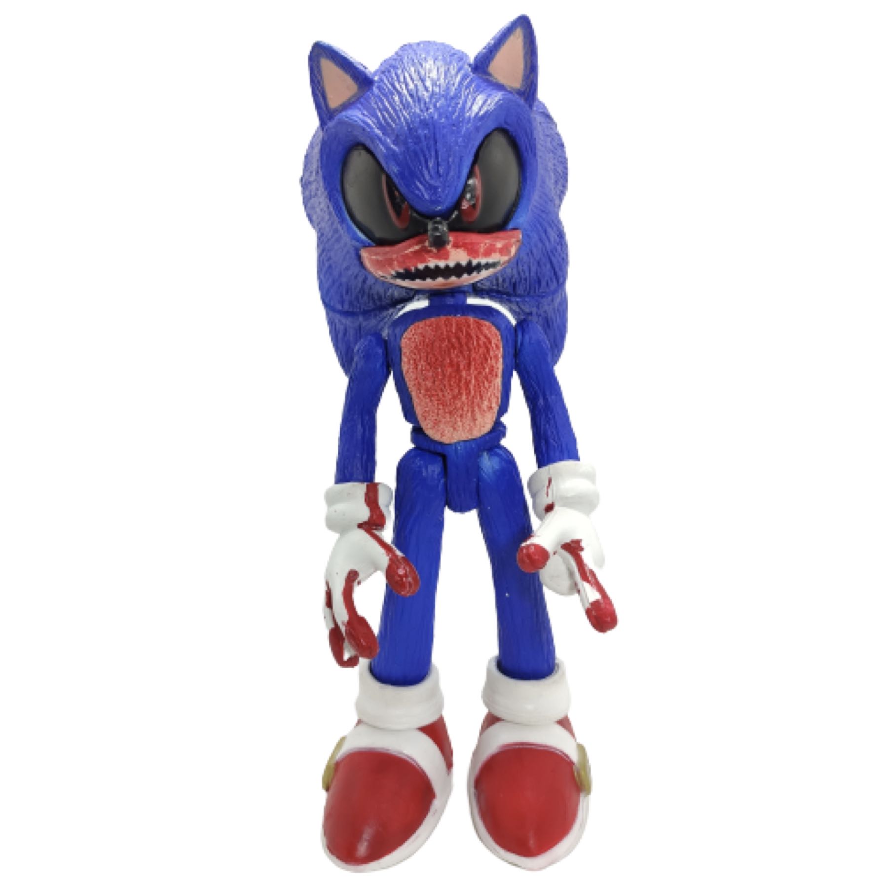 2 Figuras Sonic The Hedgehog Combo Azul + Exe Sangriento Creepy Pasta Juguetes Muñeco Origins Mania Adventures Pelicula Erizo