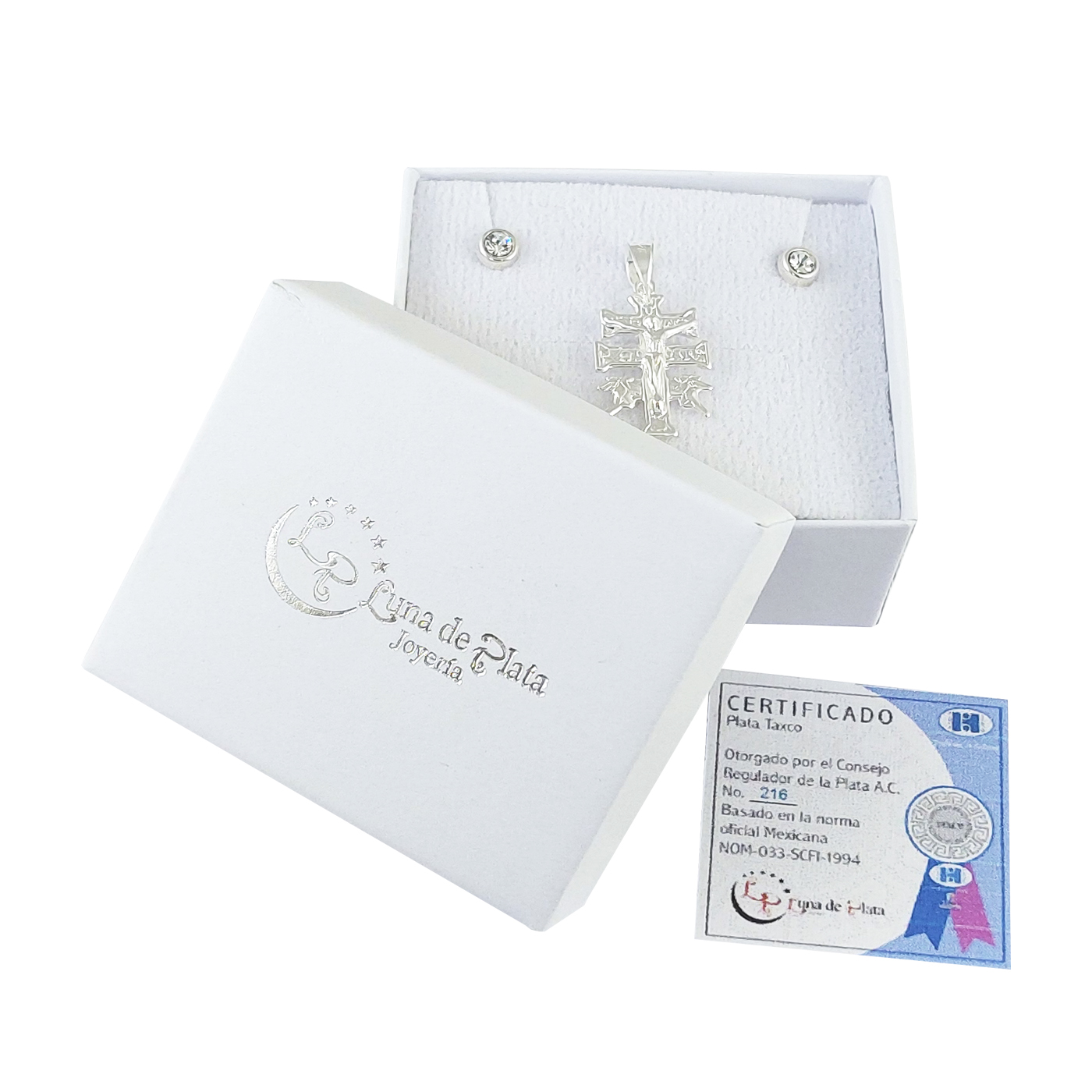 Dije Cruz Caravaca Mini + Regalo Plata .925 Taxco Gro