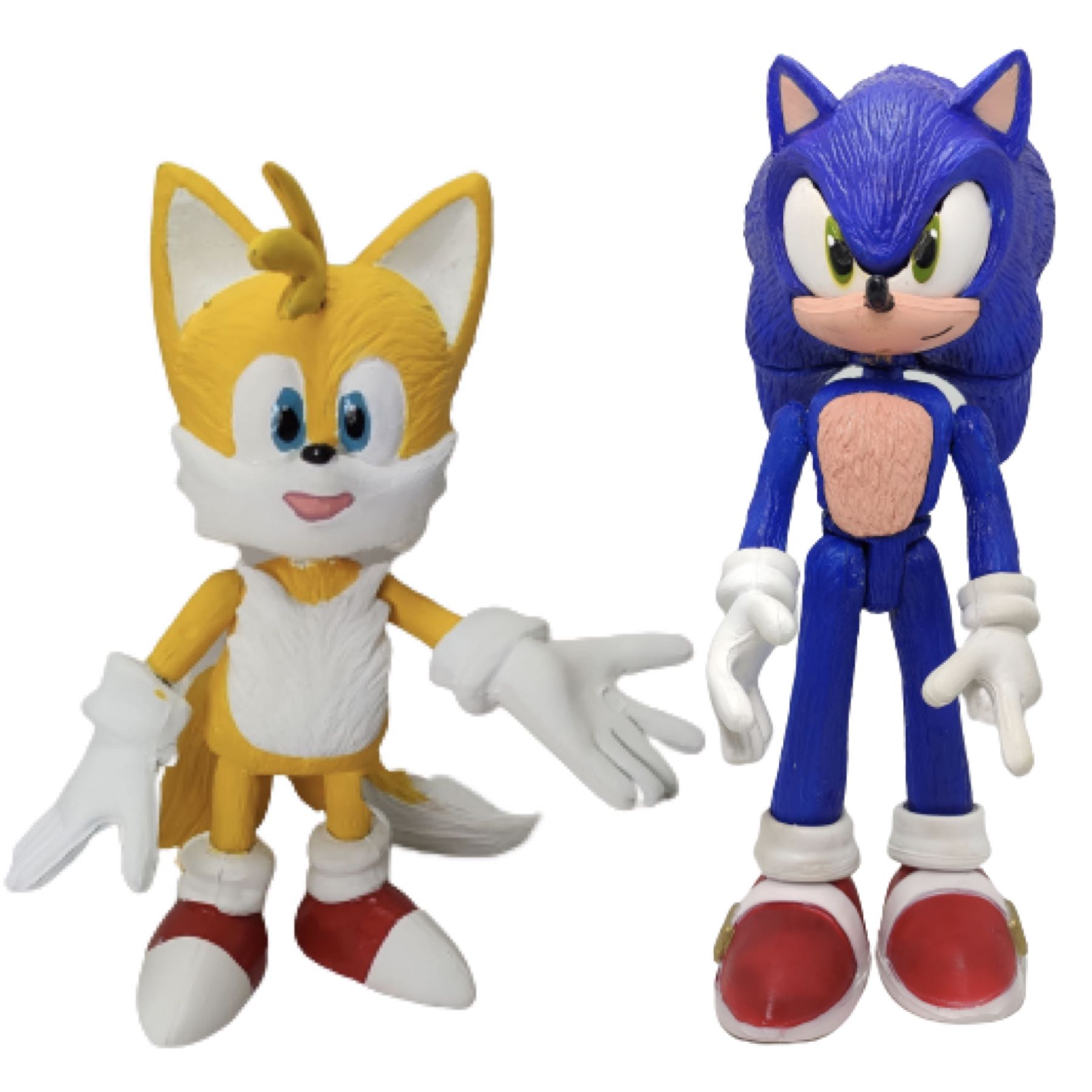 2 Figuras Sonic The Hedgehog Combo Azul + Tails Miles Juguetes Muñeco Origins Mania Adventures Pelicula Erizo Emerald