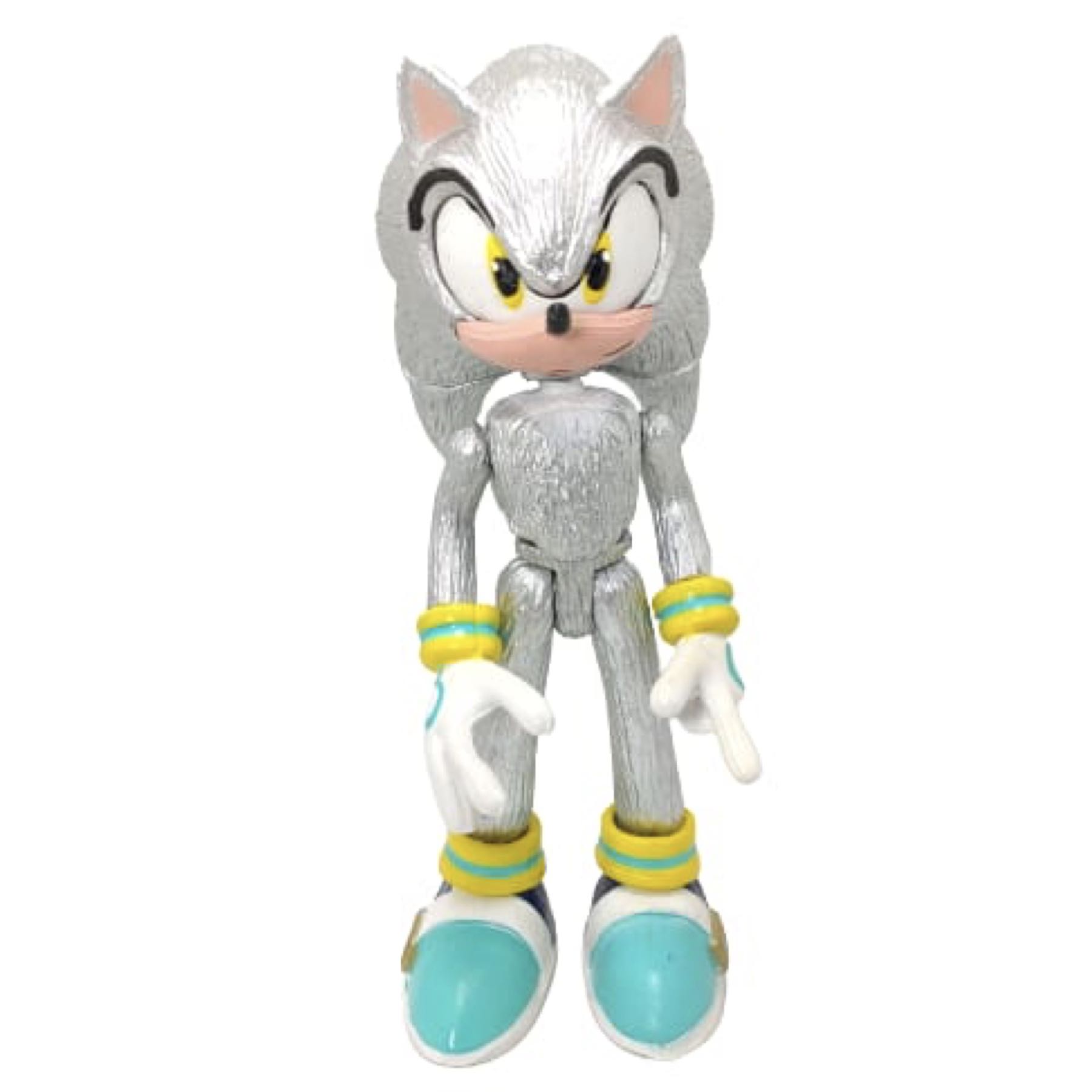 4 Figuras Sonic The Hedgehog Combo Azul + Shadow Negro + Golden Dorado + Silver Plateado Juguete Muñeco Adventures