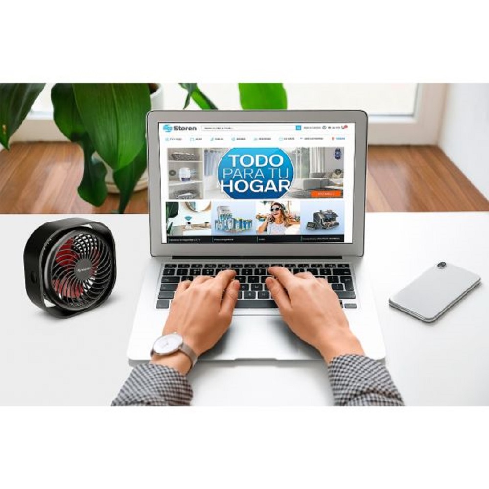 Ventilador Personal Inalambrico 3 Vel. Recargable Steren