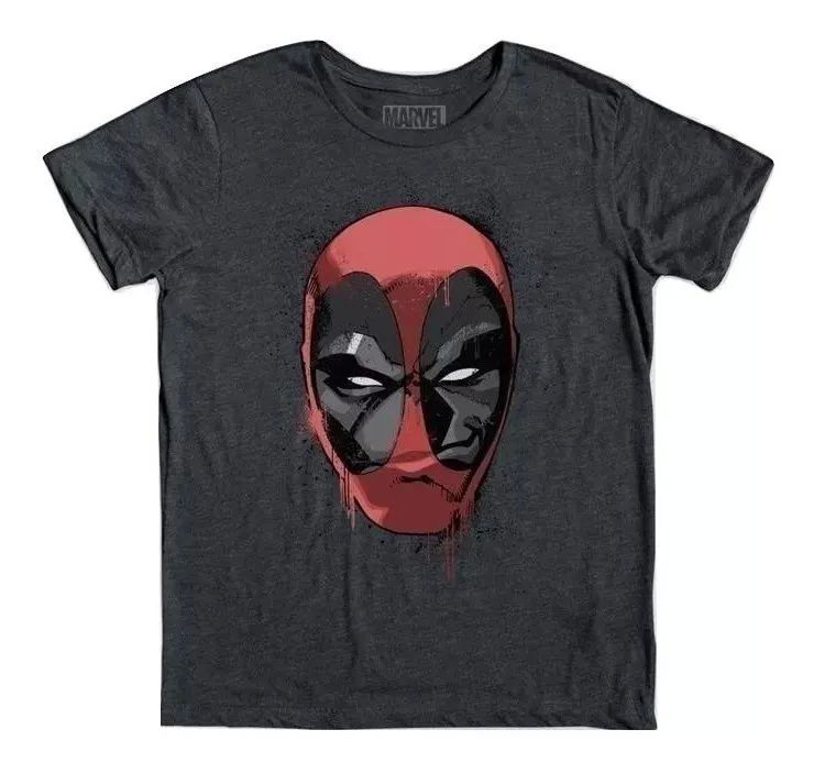 Playera Mascara de Latex Hombre Wade Wilson Deadpool