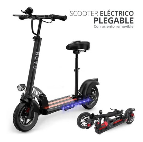 Patín Eléctrico Scooter Eléctrico Plegable Con Silla ( Moto ) 45 Km/h 3 Vel.