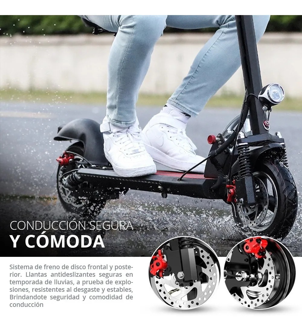 Patín Eléctrico Scooter Eléctrico Plegable Con Silla ( Moto ) 45 Km/h 3 Vel.