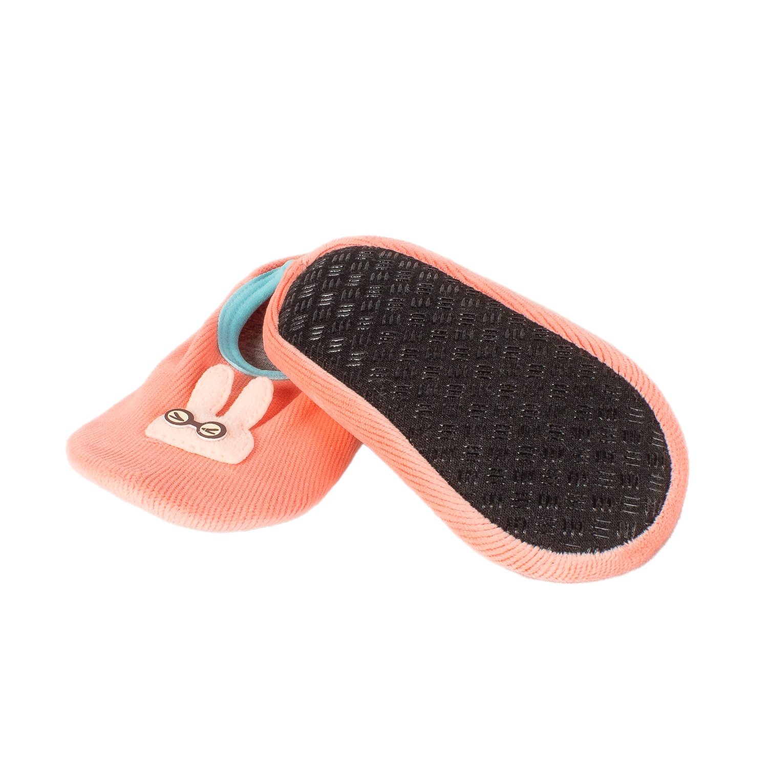 Pantufla de tela para bebé. Suela antiderrapante. Animalitos