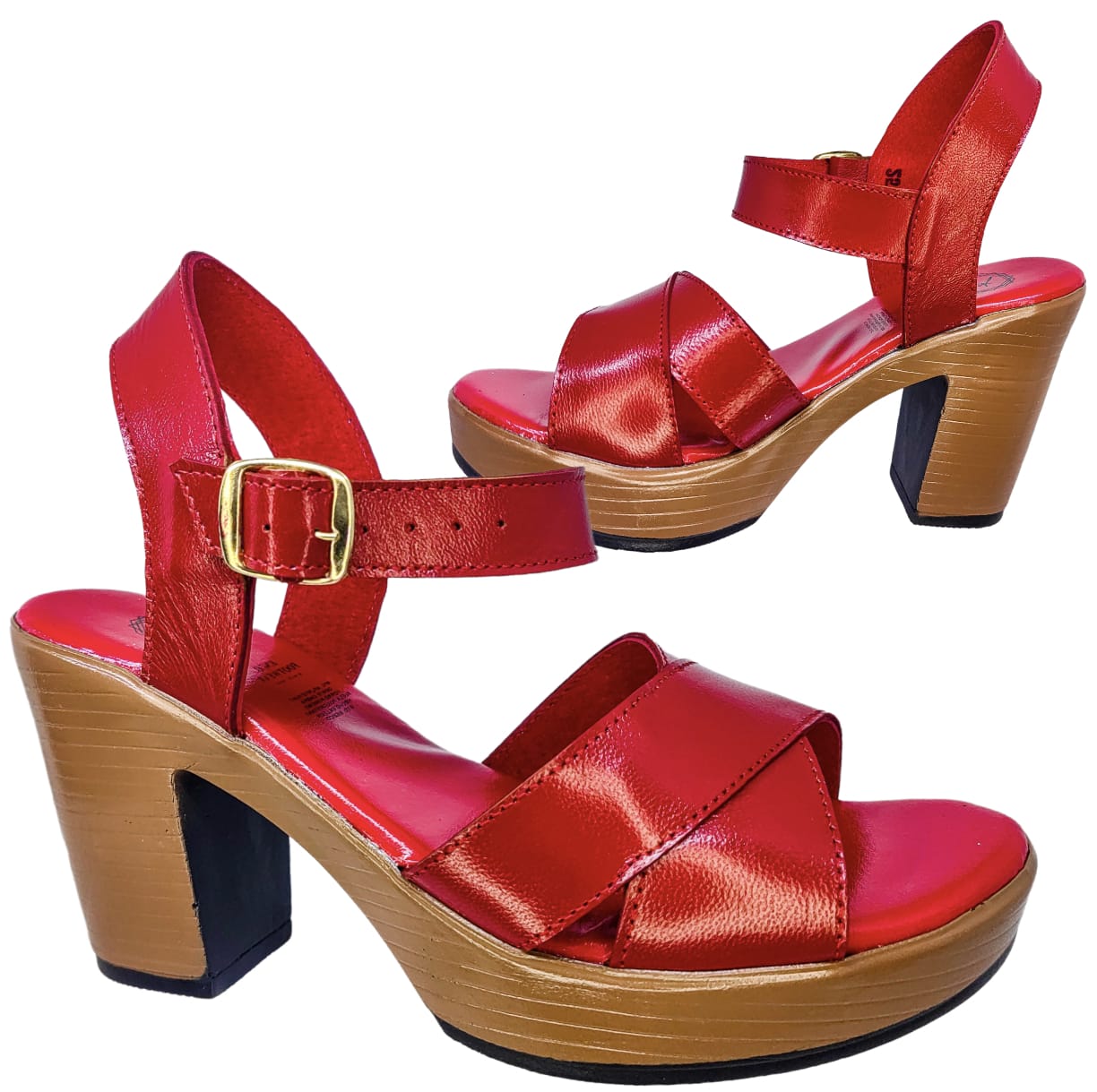 Huarache Cómoda Plataforma Moda Piel Cabra Tacon R14 22-27