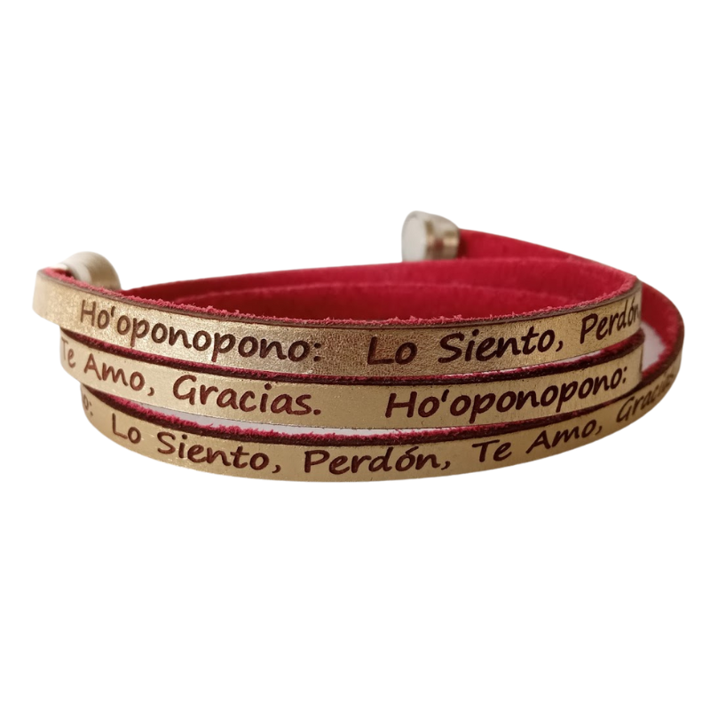PULSERA DECRETO   Ho´oponopono: Lo siento, perdón, te amo, gracias