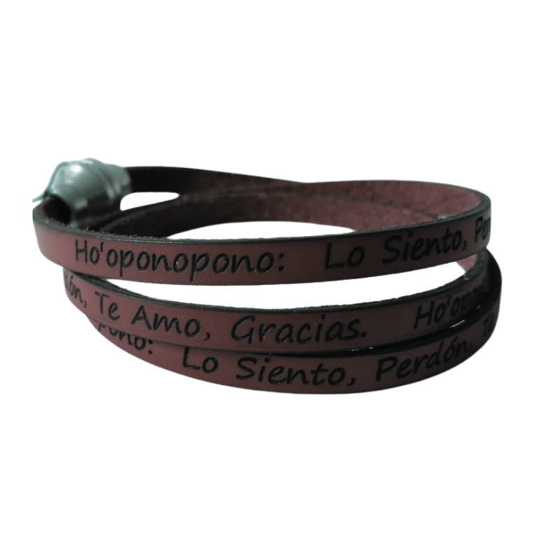 PULSERA DECRETO   Ho´oponopono: Lo siento, perdón, te amo, gracias