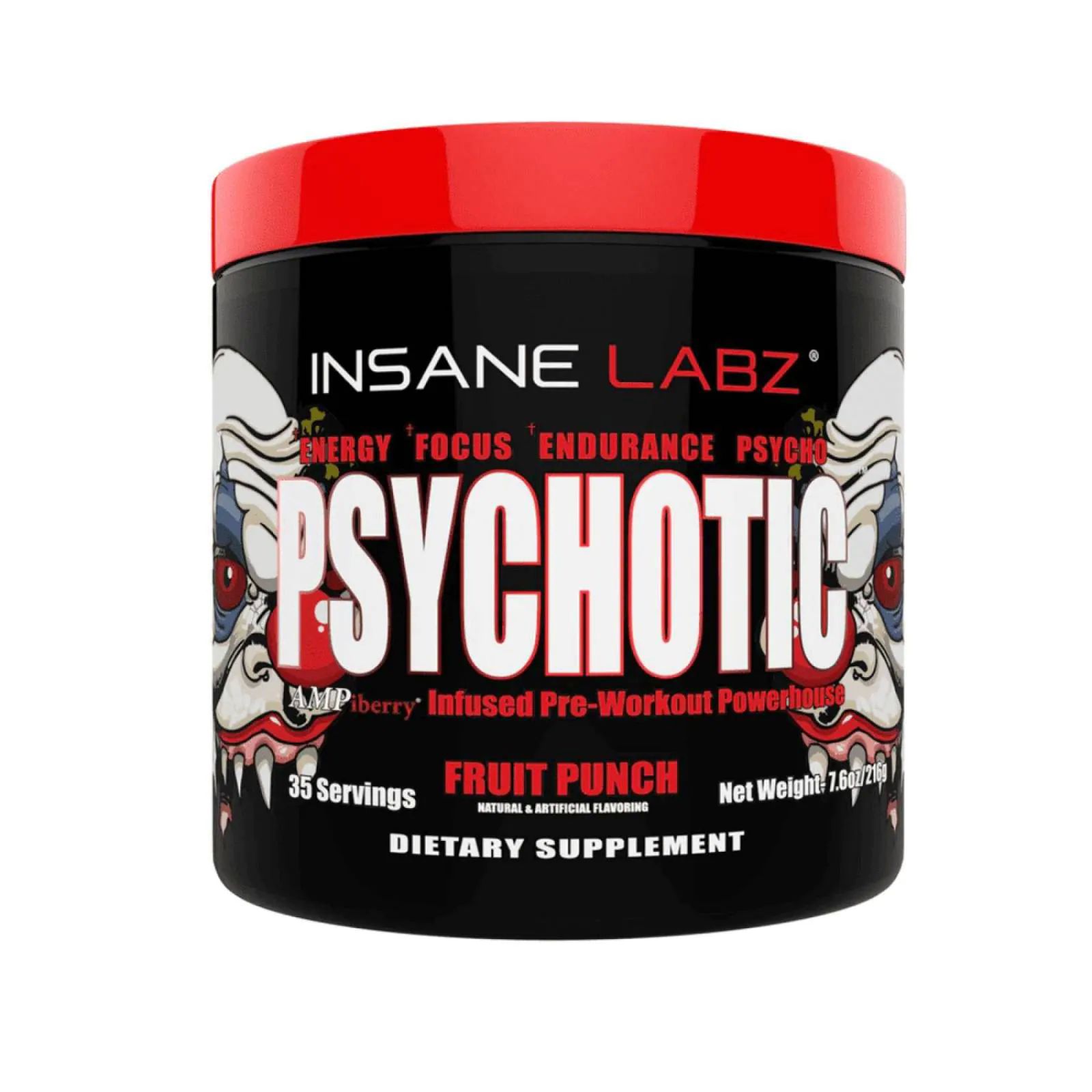 Psychotic Rojo Inzane Labz sabor Blue Raspberry  220 gm  35 serv 