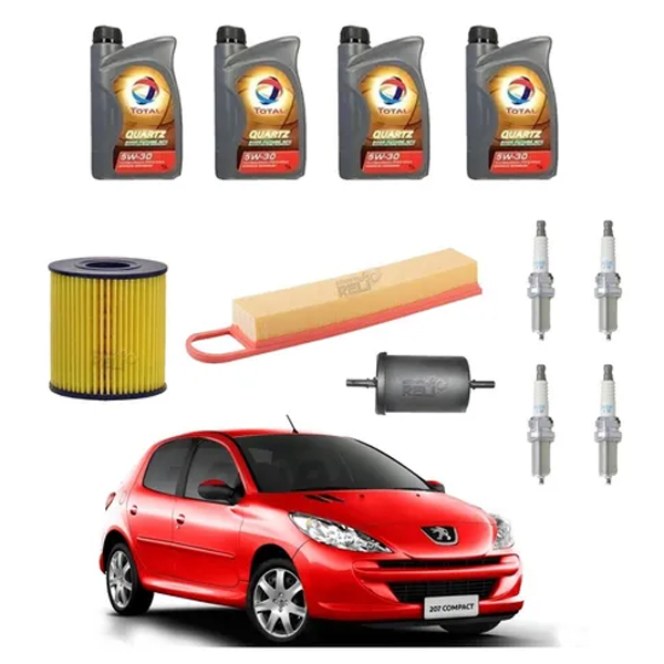 Kit Afinacion Peugeot 207 1.6l Aceite 5w30