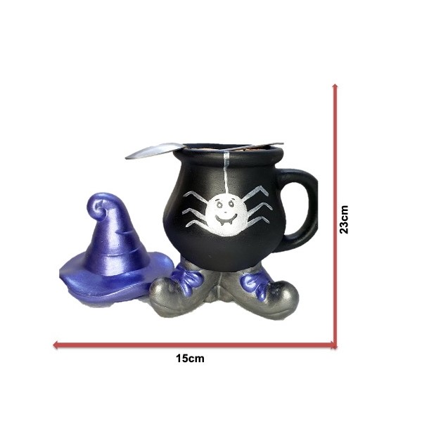 Taza caldero con sombrero