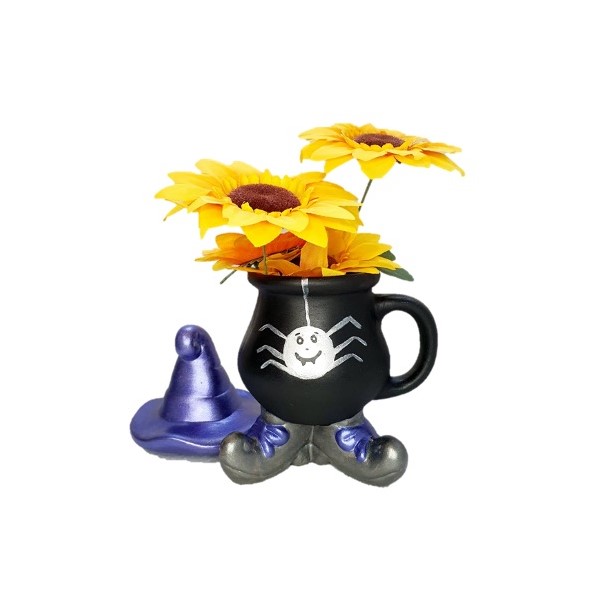 Taza caldero con sombrero