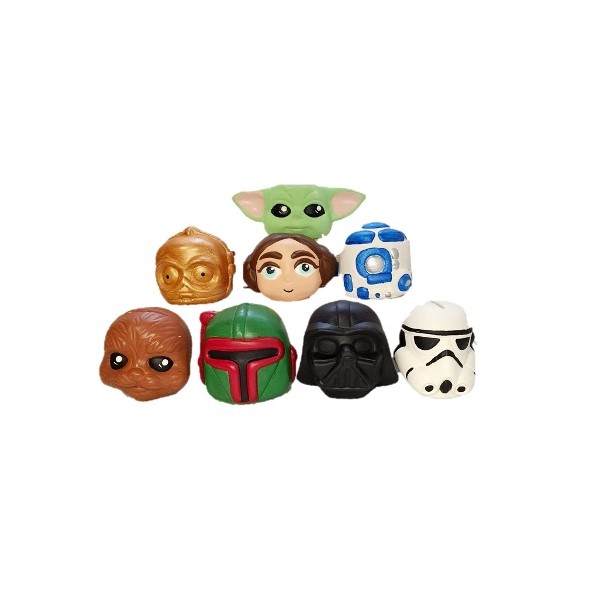 Juego alcancias star wars, incluye 8 piezas