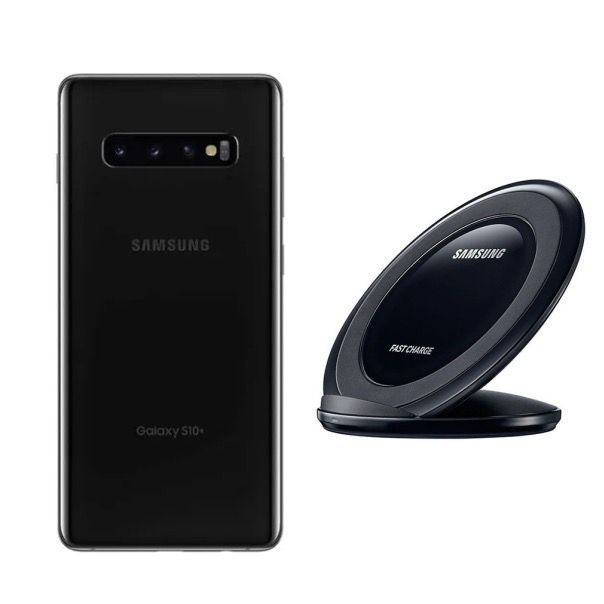 Samsung Galaxy S10+ Negro 128GB Reacondicionado Grado A + Cargador inalámbrico Samsung Carga Rápida